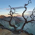 Sunrise at the crater of Mt Ijen